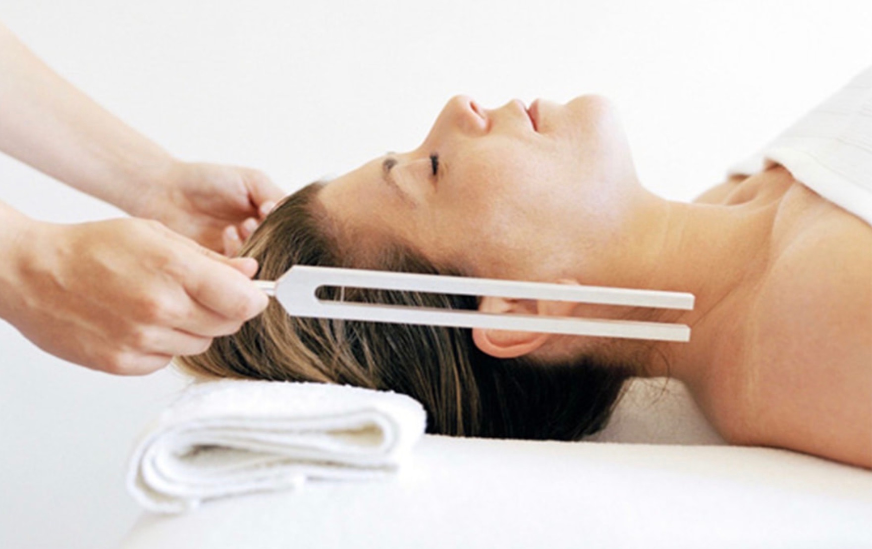 Tuning Fork sound healing session at Mindful Way Studio, Mokena IL